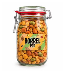 Tarro de cristal con mezcla de aperitivos 1000 ml