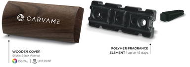 Profumo per auto ovale Woodstyle - Legno marrone