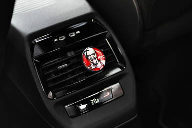 Ambientador clásico redondo para coche - Negro