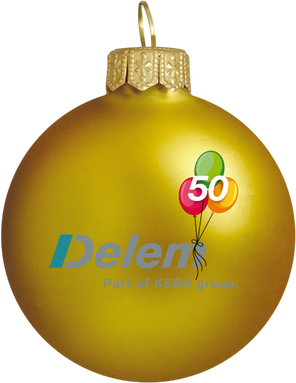 Glazen kerstbal | Mat | 80 mm