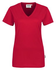 Camiseta de mujer HAKRO con cuello de pico Classic 0126
