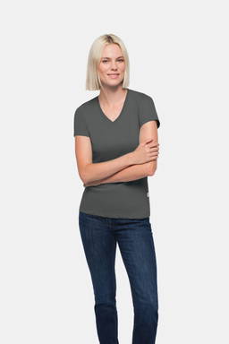 HAKRO Dames shirt met V-hals Classic 0126