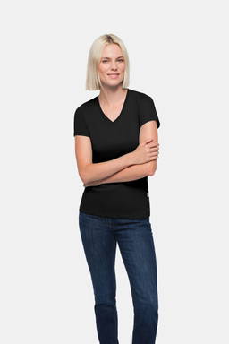 HAKRO Dames shirt met V-hals Classic 0126