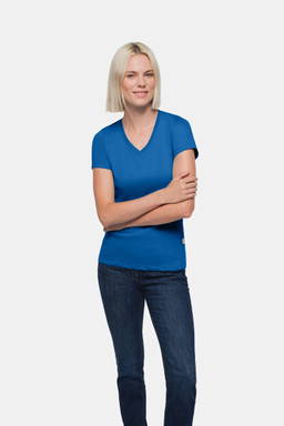 HAKRO Dames shirt met V-hals Classic 0126