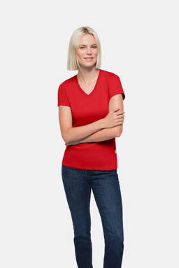 HAKRO Dames shirt met V-hals Classic 0126