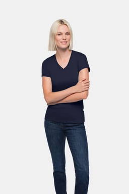 HAKRO Dames shirt met V-hals Classic 0126