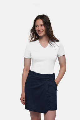 HAKRO COTTON TEC® Dames shirt V-hals 0169