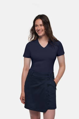 HAKRO COTTON TEC® Dames shirt V-hals 0169