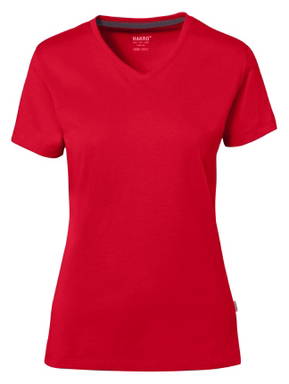 HAKRO COTTON TEC® Dames shirt V-hals 0169