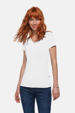 HAKRO Dames shirt met V-hals Stretch 0172