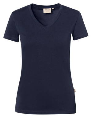 HAKRO Dames shirt met V-hals Stretch 0172
