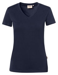 HAKRO Camiseta de mujer con cuello en V Stretch 0172