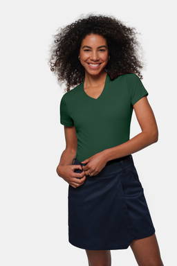 HAKRO Dames shirt met V-hals MIKRALINAR® 0181