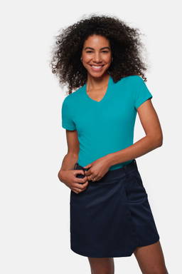 HAKRO Dames shirt met V-hals MIKRALINAR® 0181