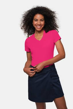 HAKRO Dames shirt met V-hals MIKRALINAR® 0181