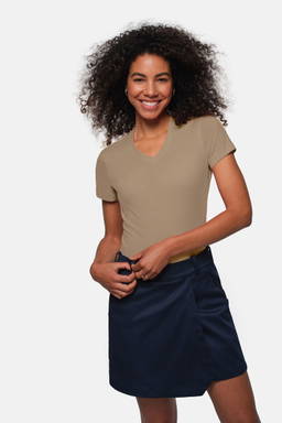 HAKRO Dames shirt met V-hals MIKRALINAR® 0181