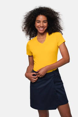 HAKRO Dames shirt met V-hals MIKRALINAR® 0181