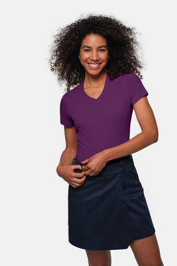 HAKRO Dames shirt met V-hals MIKRALINAR® 0181