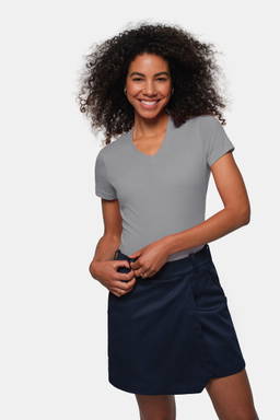 HAKRO Dames shirt met V-hals MIKRALINAR® 0181