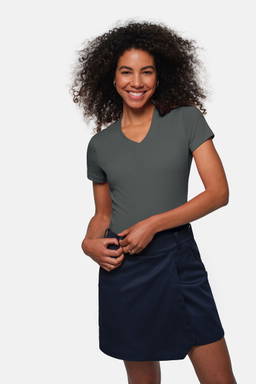 HAKRO Dames shirt met V-hals MIKRALINAR® 0181