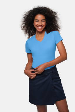 HAKRO Dames shirt met V-hals MIKRALINAR® 0181