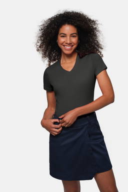 HAKRO Dames shirt met V-hals MIKRALINAR® 0181