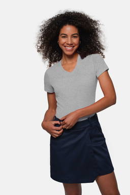 HAKRO Dames shirt met V-hals MIKRALINAR® 0181