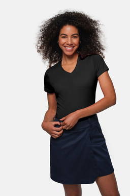 HAKRO Dames shirt met V-hals MIKRALINAR® 0181