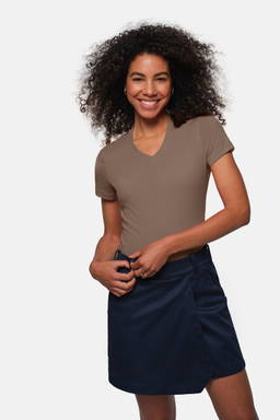 HAKRO Dames shirt met V-hals MIKRALINAR® 0181