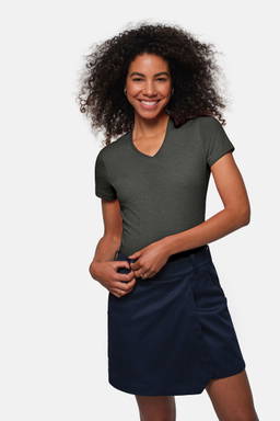 HAKRO Dames shirt met V-hals MIKRALINAR® 0181