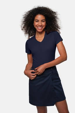 HAKRO Dames shirt met V-hals MIKRALINAR® 0181