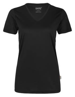 HAKRO Dames shirt V-hals COOLMAX® ECO 0187