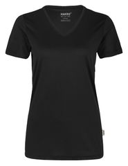 HAKRO Women's V-Neck T-Shirt COOLMAX® ECO 0187