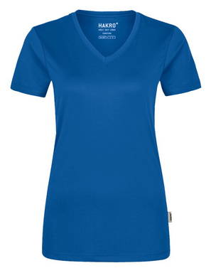 HAKRO Dames shirt V-hals COOLMAX® ECO 0187
