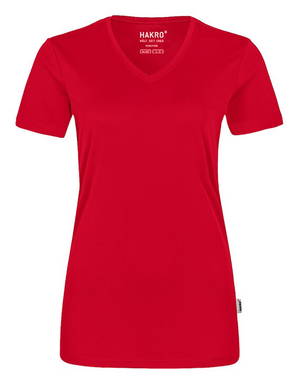 HAKRO Dames shirt V-hals COOLMAX® ECO 0187