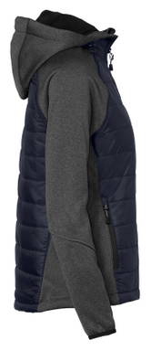 HAKRO Dames hybride jas met capuchon Contrast 0265