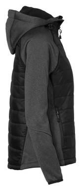 HAKRO Dames hybride jas met capuchon Contrast 0265