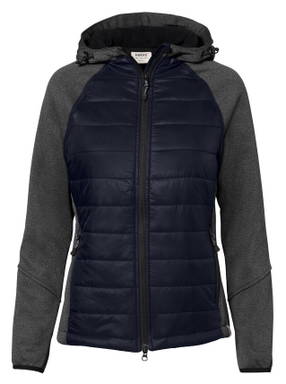HAKRO Dames hybride jas met capuchon Contrast 0265