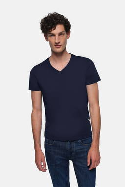 HAKRO Shirt met V-hals Stretch 0272