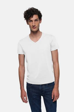 HAKRO Shirt met V-hals Stretch 0272