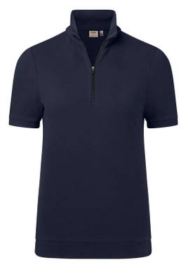 HAKRO Dames zip-shirt piqué MIKRALINAR® ECO 0334