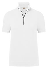 HAKRO Women's zip-neck piqué polo shirt MIKRALINAR® ECO 0334