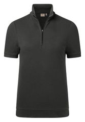 HAKRO Dames zip-shirt piqué MIKRALINAR® ECO 0334
