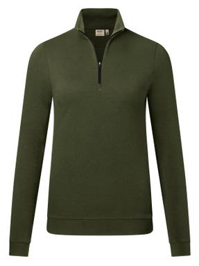 HAKRO Dames zip-longsleeve piqué MIKRALINAR® ECO 0335