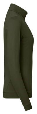 HAKRO Dames zip-longsleeve piqué MIKRALINAR® ECO 0335