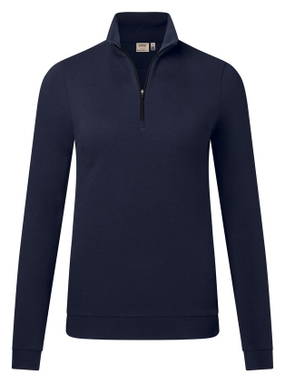 HAKRO Dames zip-longsleeve piqué MIKRALINAR® ECO 0335
