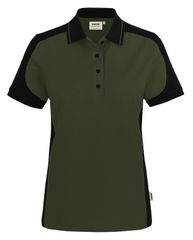 Polo feminina HAKRO Contrast MIKRALINAR® ECO 0339