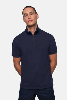 HAKRO Zip-shirt piqué MIKRALINAR® ECO 0534