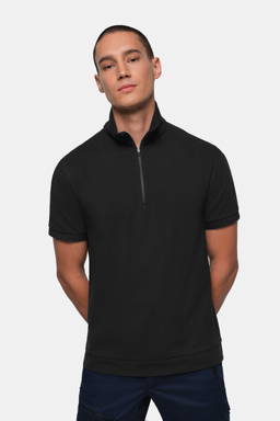 HAKRO Zip-shirt piqué MIKRALINAR® ECO 0534
