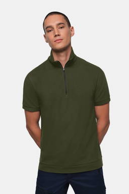 HAKRO Zip-shirt piqué MIKRALINAR® ECO 0534